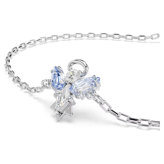 Magic bracelet, Angel, Blue, Rhodium plated