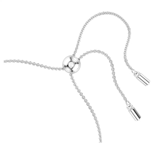 Magic bracelet, Snowflake, Blue, Rhodium plated