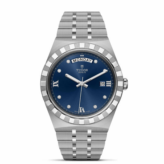 ROYAL 41mm | Steel Case Blue Diamond Dot Dial
