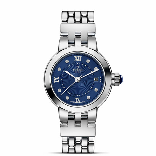 CLAIR DE ROSE 26mm | Steel Case Blue Diamond Dot Dial