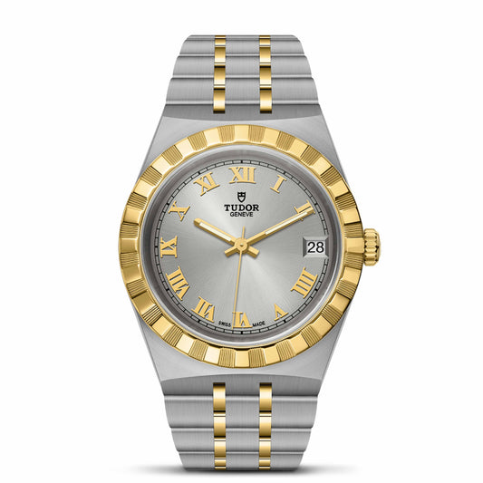 ROYAL 34mm | Steel Case Gold Bezel