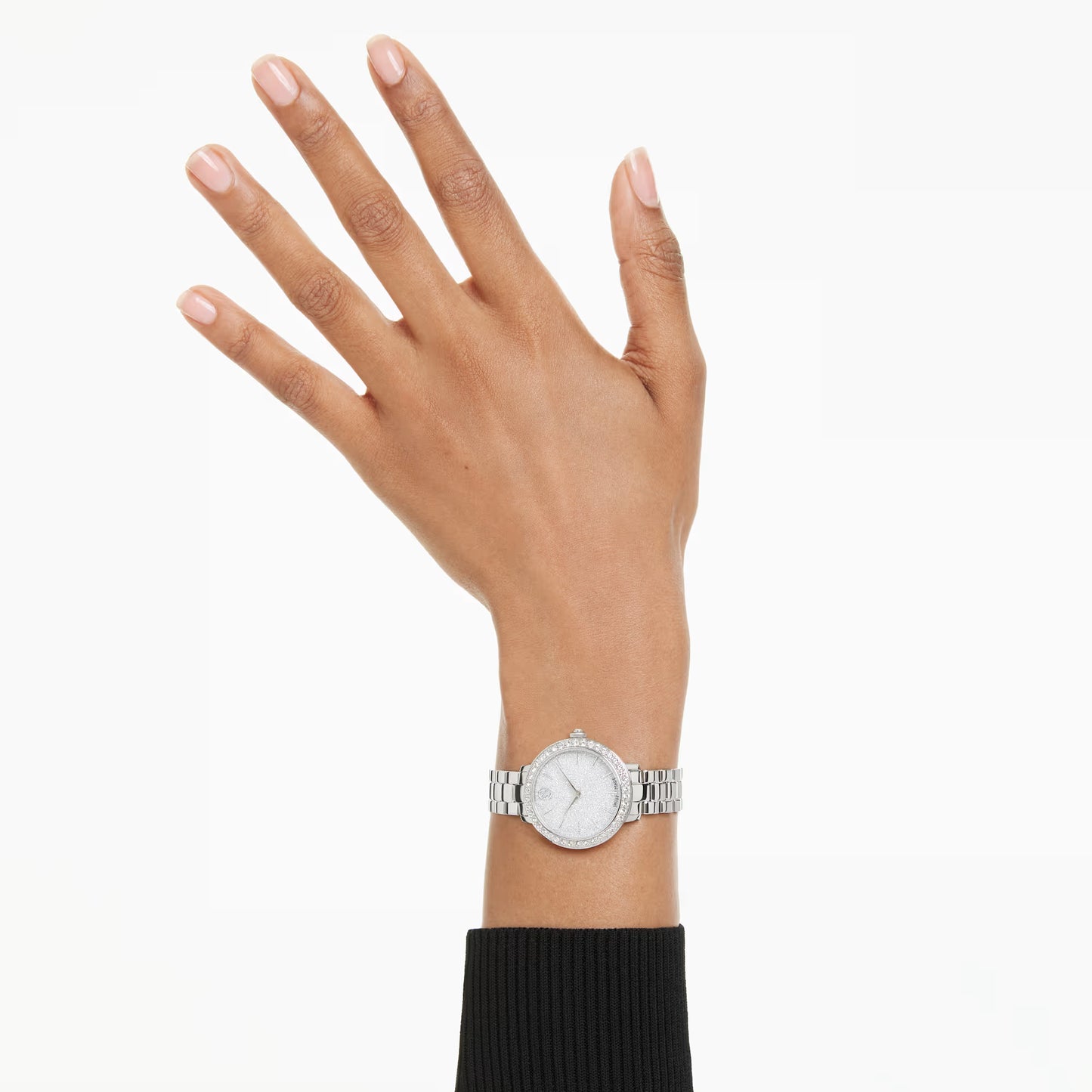 Matrix 3-link watch, Swiss Made, Metal bracelet, Silver Tone, Stainless steel