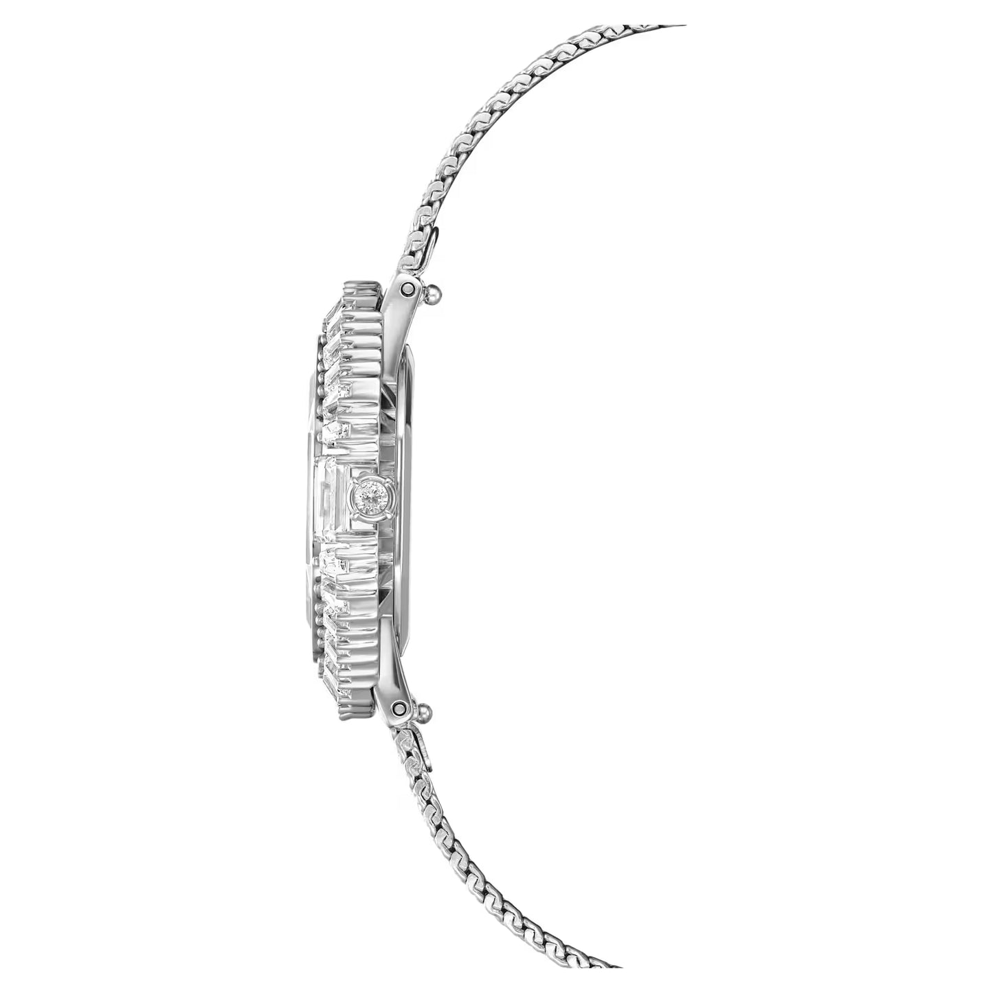 Matrix octagon watch, Metal bracelet, Silver Tone, Stainless steel