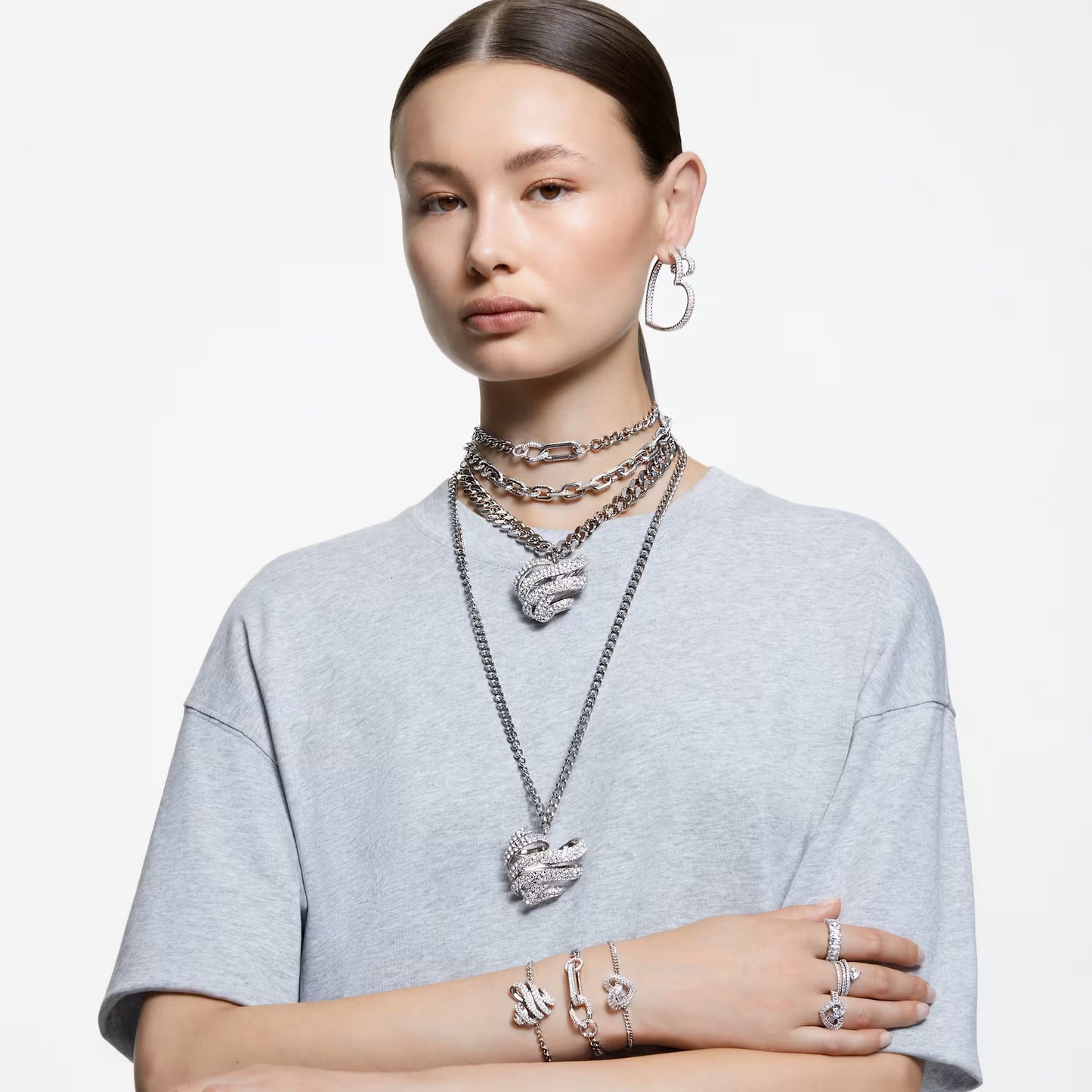 Matrix cocktail ring