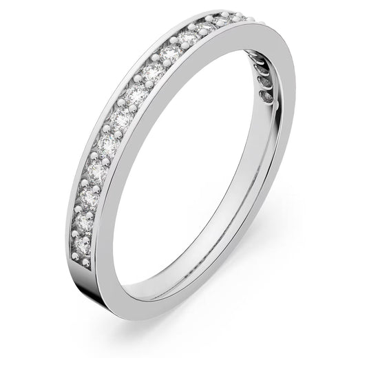 Matrix ring, White, Rhodium plated, S52