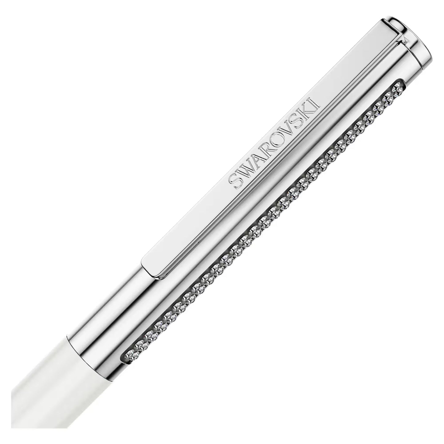 Matrix Tennis ballpoint pen, White, Chrome plated