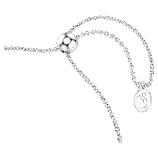 Matrix Tennis bracelet, Gradient of round cuts, Multicoloured, Rhodium plated