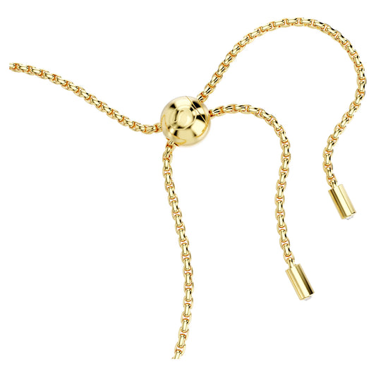 Matrix bracelet, Pear cut, Pink, Gold-tone plated