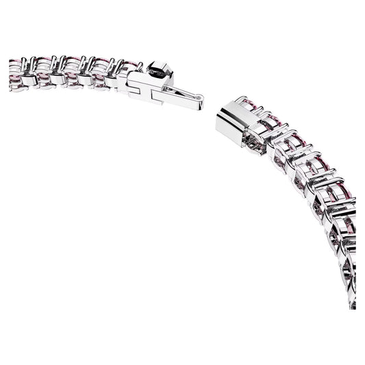 Matrix Tennis bracelet, Round cut, Small, Pink