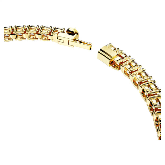Matrix Tennis bracelet, Round cut, Yellow, XL
