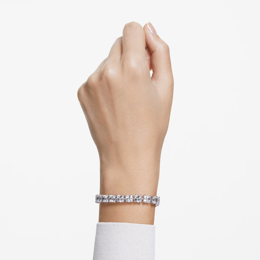 Millenia bracelet, Square cut, White