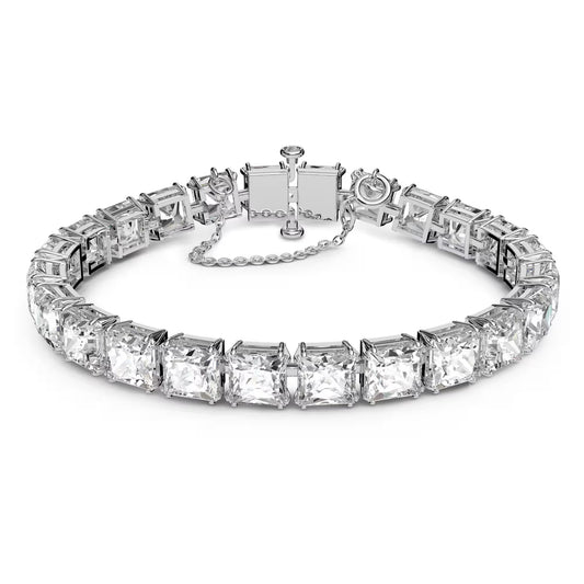 Millenia bracelet, Square cut, White