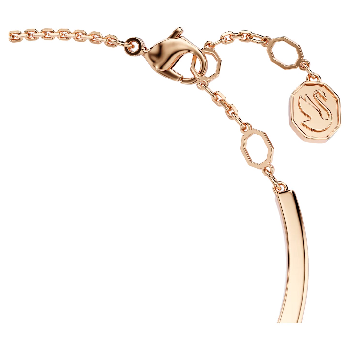 Mesmera bangle, Mixed cuts, White, Rose gold-tone plated