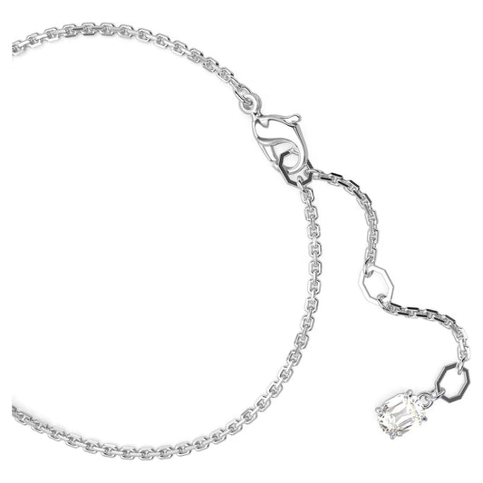 Mesmera bracelet, Mixed cuts, Blue, Rhodium, M