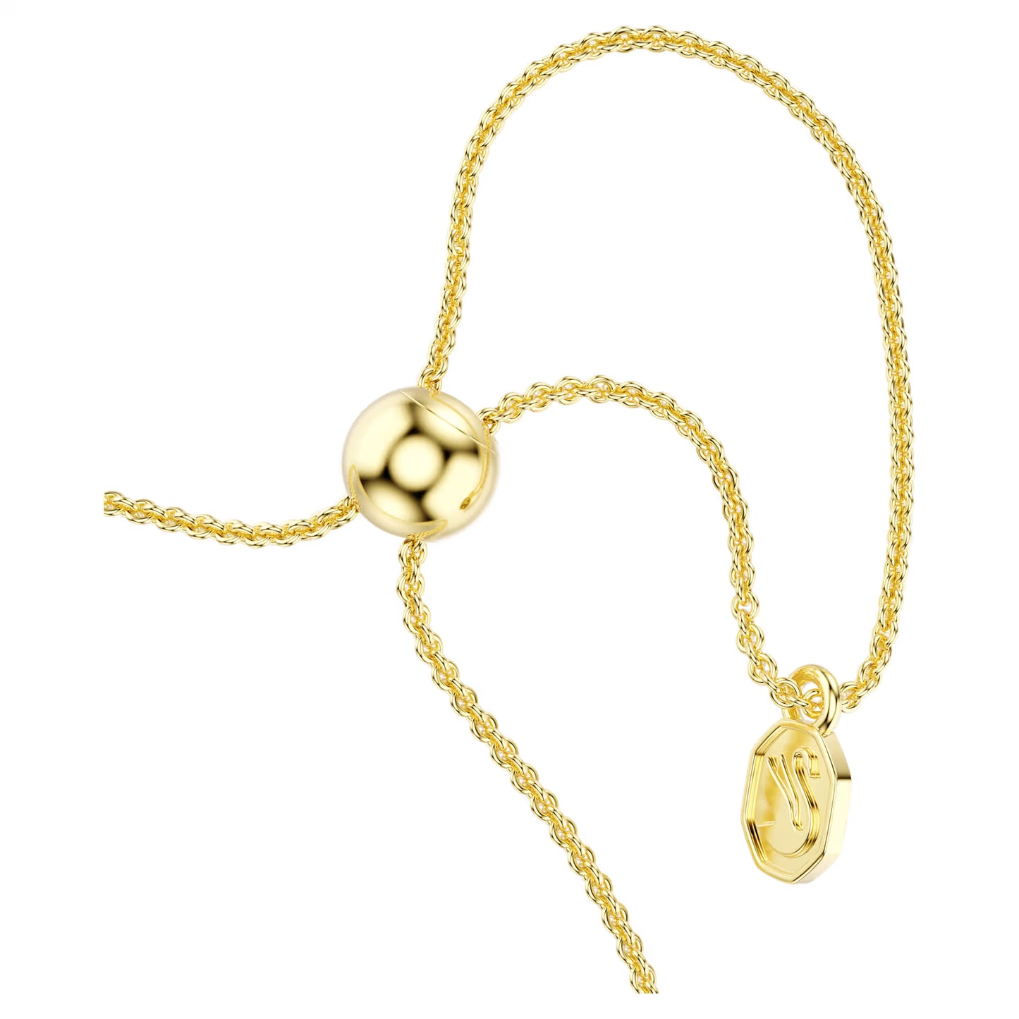 Mesmera bracelet Mixed cuts, White, 18K gold finish