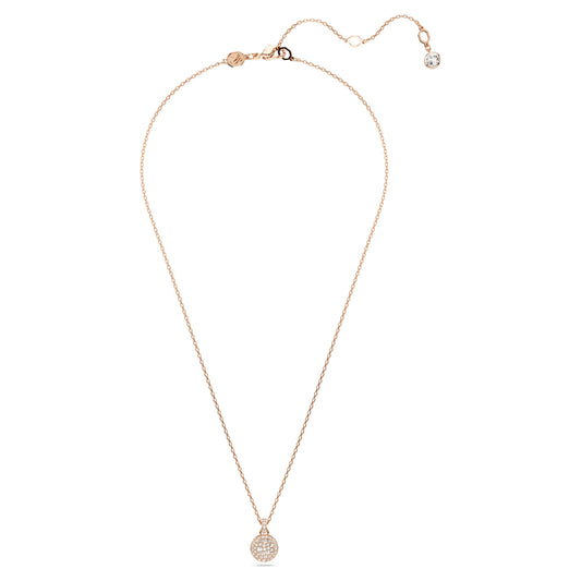 Meteora pendant, White, Rose gold-tone plated