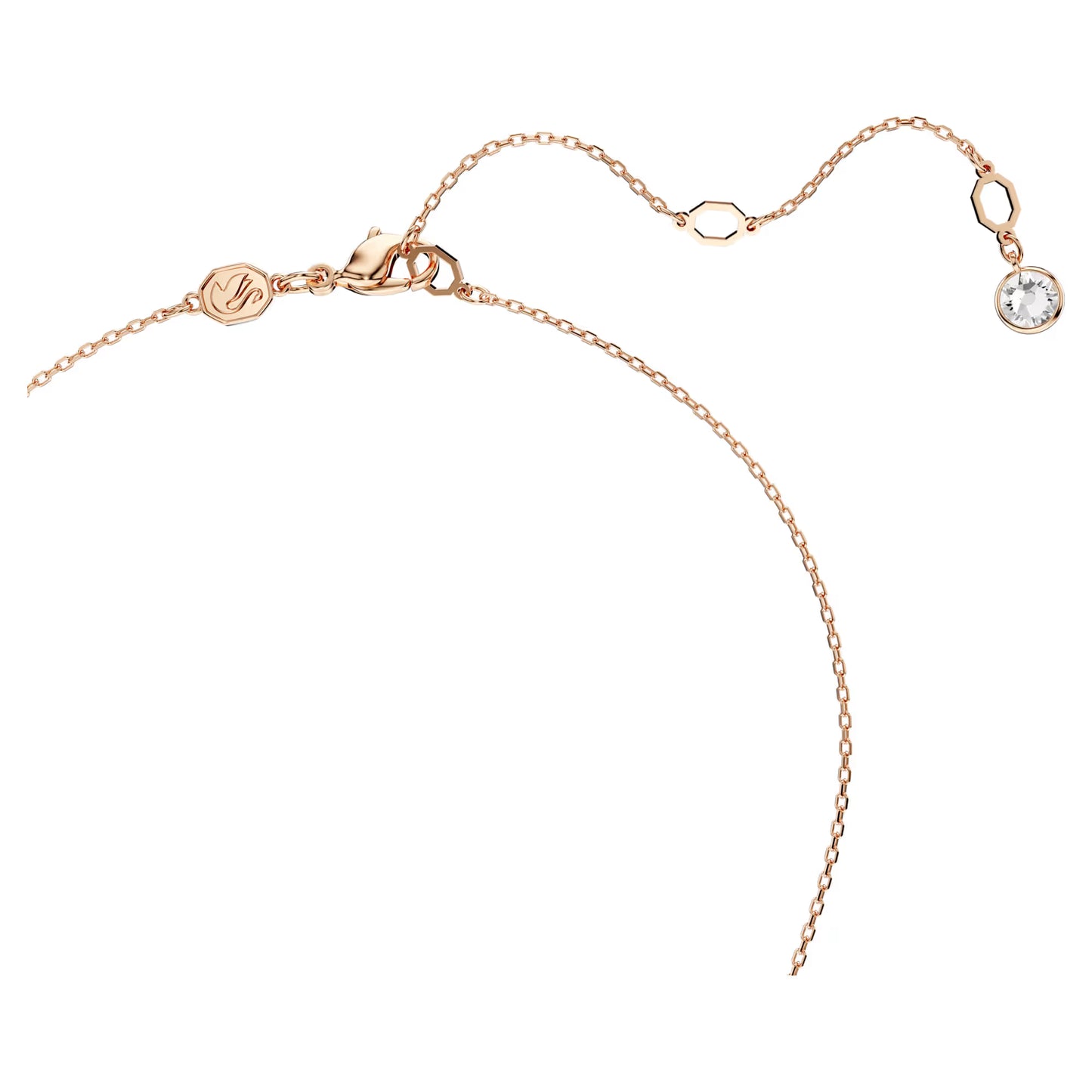 Meteora pendant, White, Rose gold-tone plated