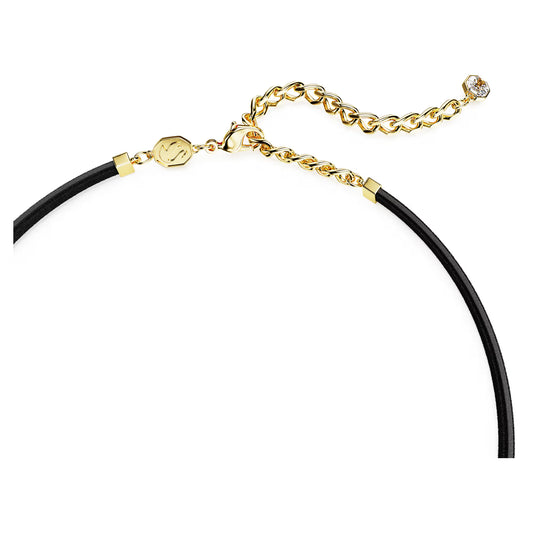 Millenia Tennis choker, Octagon cut, Purple, Gold-tone