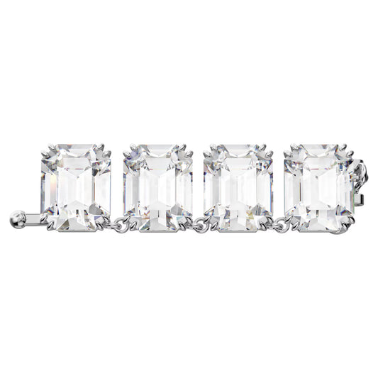 Millenia extender Octagon cut, White, Rhodium plated