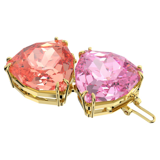 Millenia extender, Trilliant cut, Multicolored, Gold-tone plated