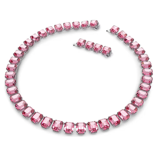 Millenia necklace, Octagon cut, Pink