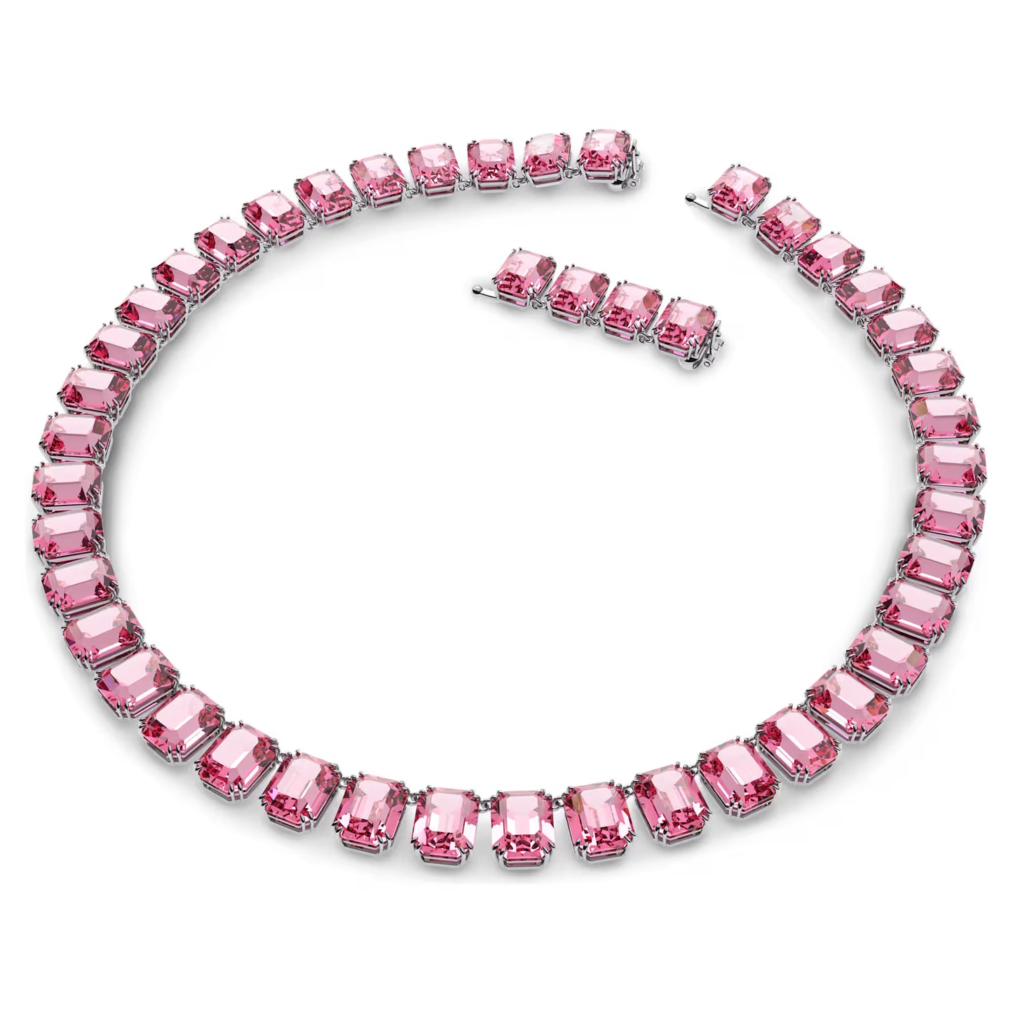 Millenia necklace, Octagon cut, Pink