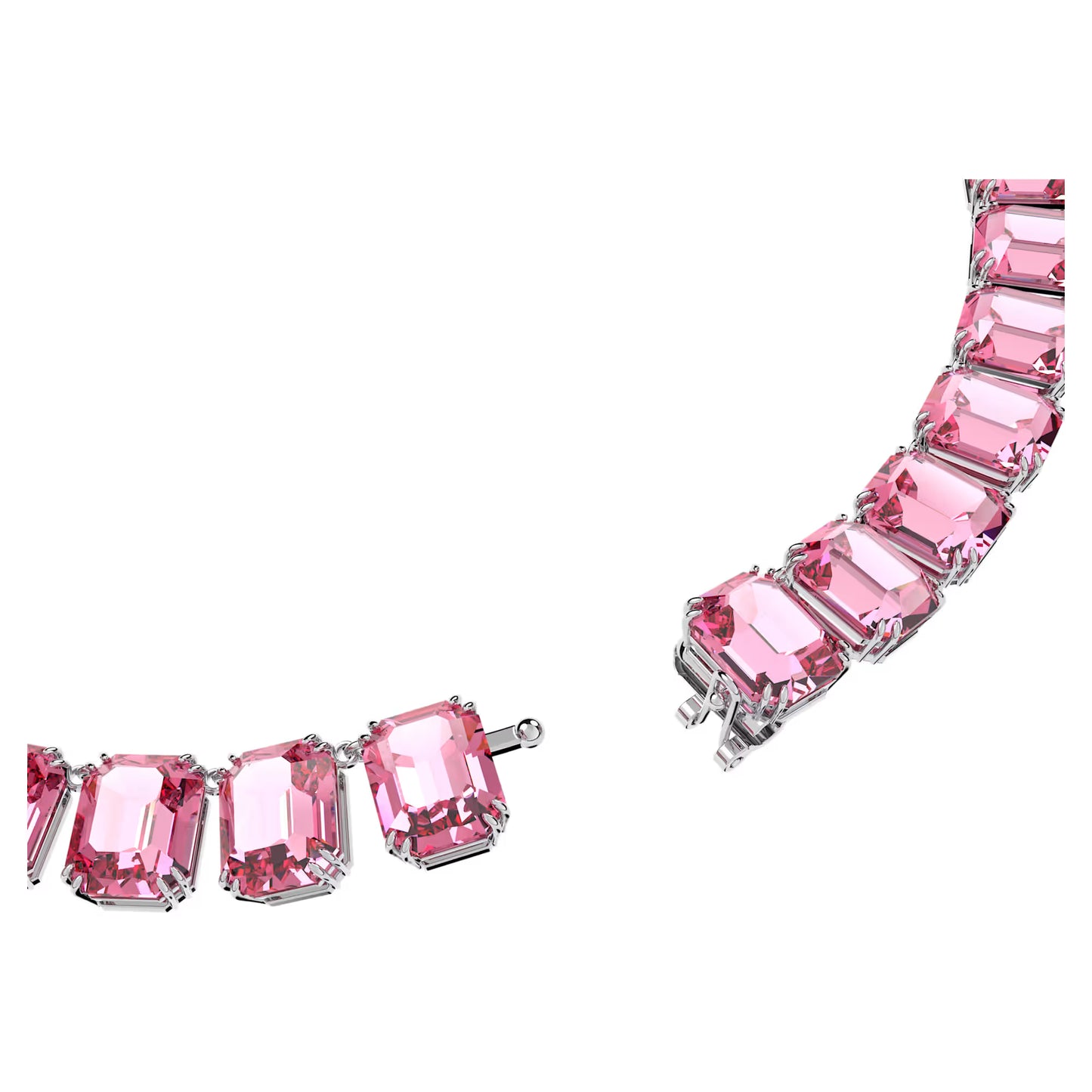 Millenia necklace, Octagon cut, Pink