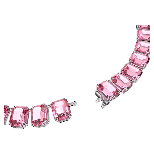 Millenia necklace, Octagon cut, Pink