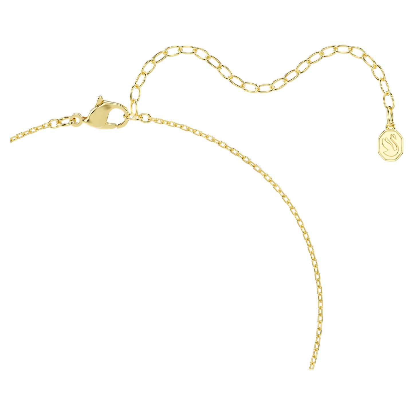 Millenia pendant, Cushion cut, Green, 18K gold finish