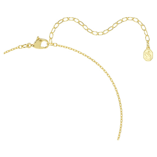 Millenia pendant, Cushion cut, Green, 18K gold finish