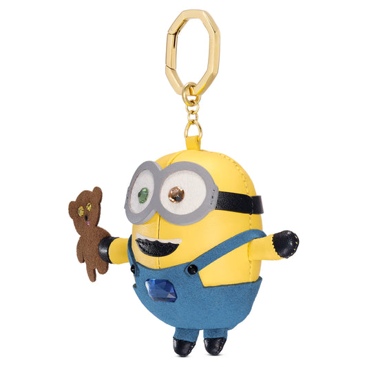 Minions bag charm, Multicoloured, Gold-tone plated