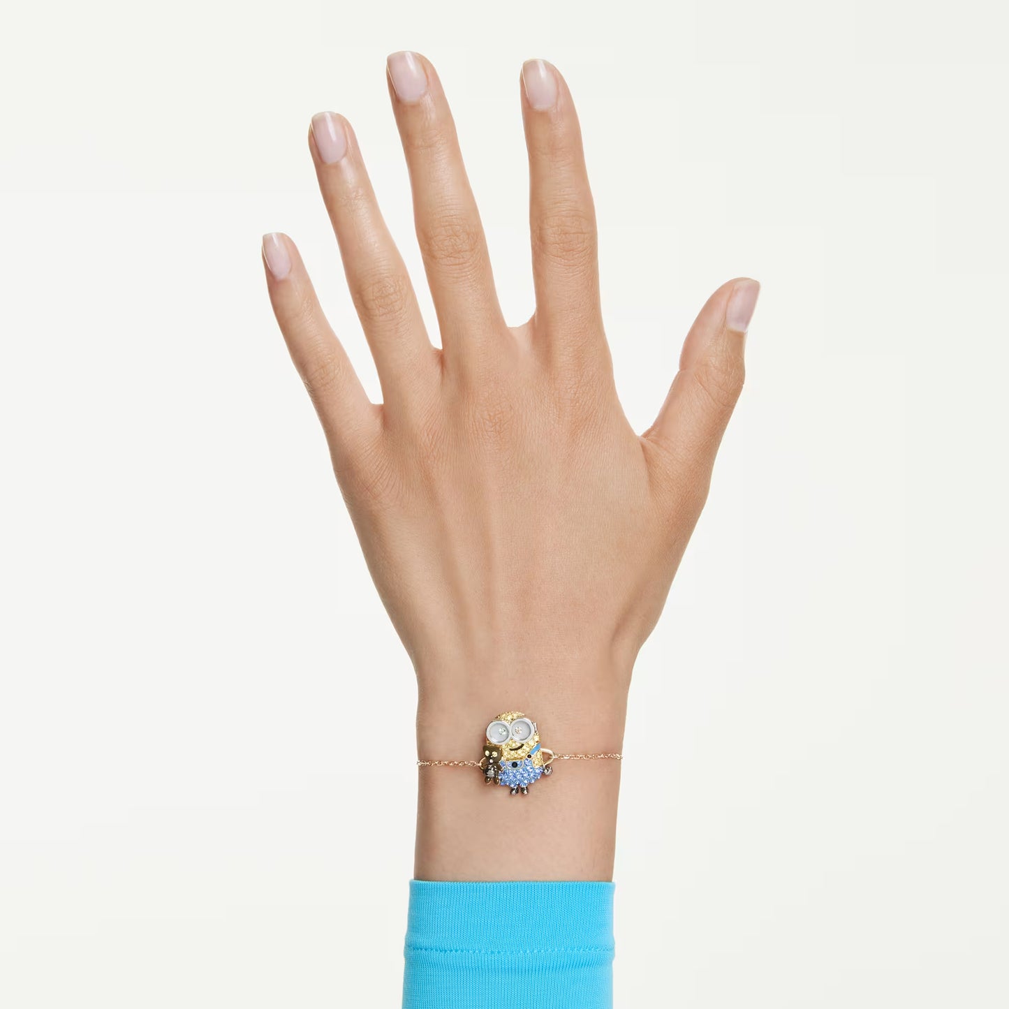 Minions Bob bracelet, Pavé, Multicoloured, Gold-tone plated
