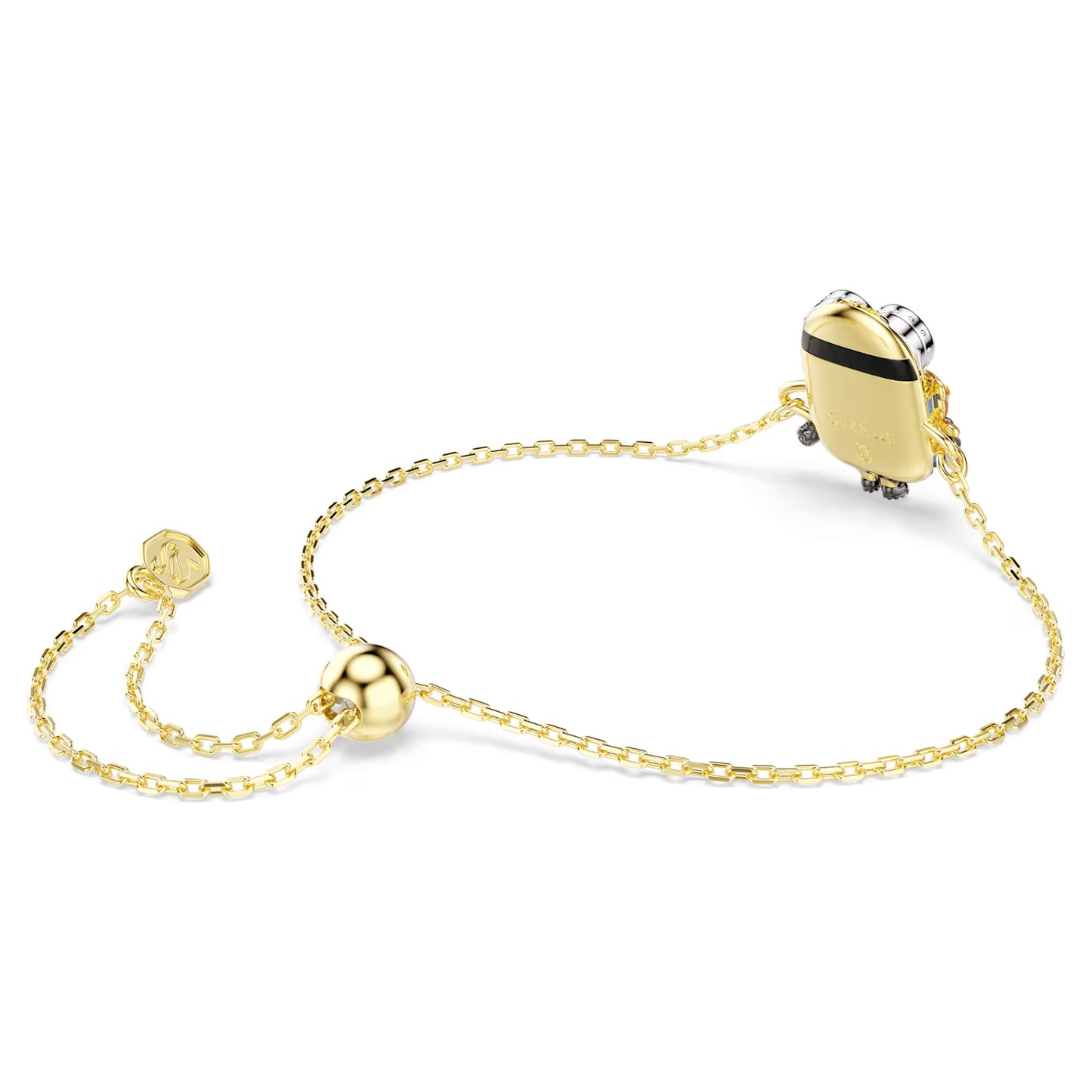 Minions Bob bracelet, Pavé, Multicoloured, Gold-tone plated