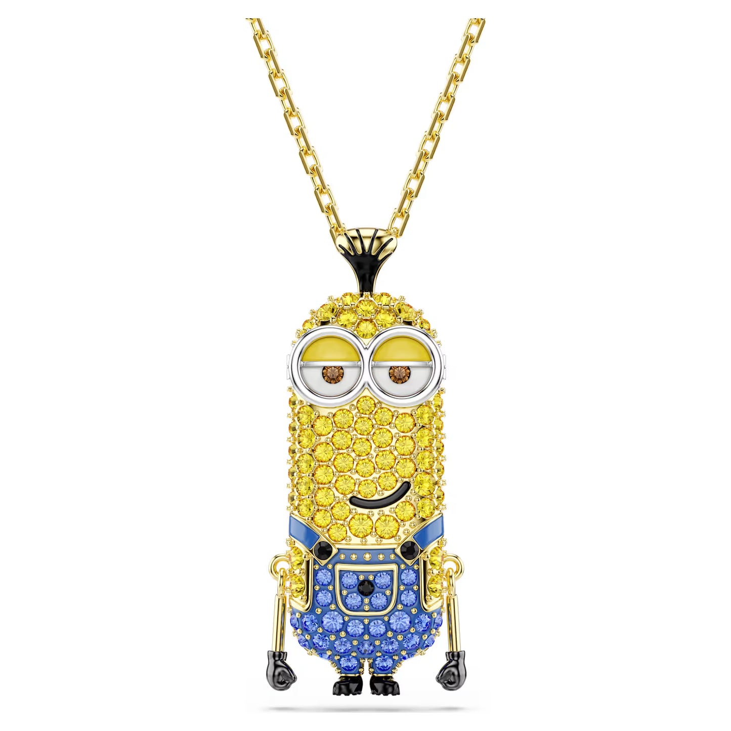 Minions Kevin pendant, Pavé, Multicoloured, 18k gold finish