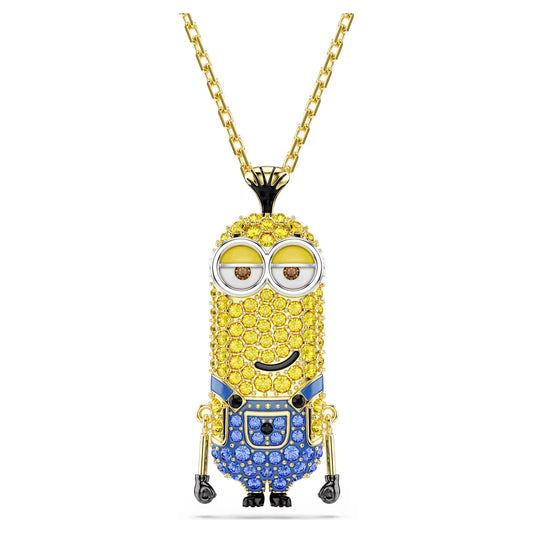 Minions Kevin pendant, Pavé, Multicoloured, 18k gold finish