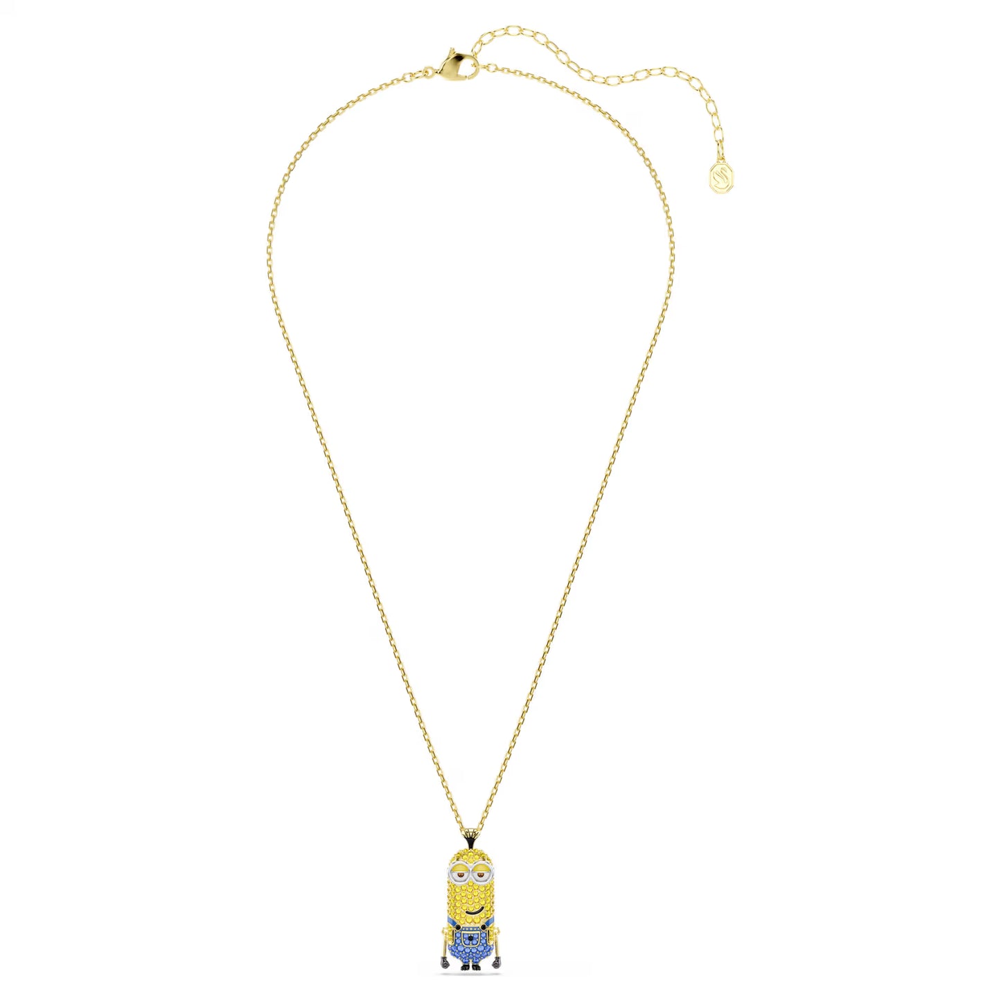 Minions Kevin pendant, Pavé, Multicoloured, 18k gold finish