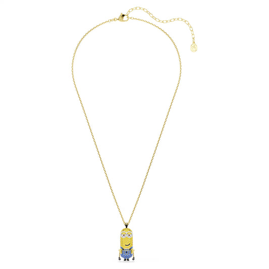 Minions Kevin pendant, Pavé, Multicoloured, 18k gold finish