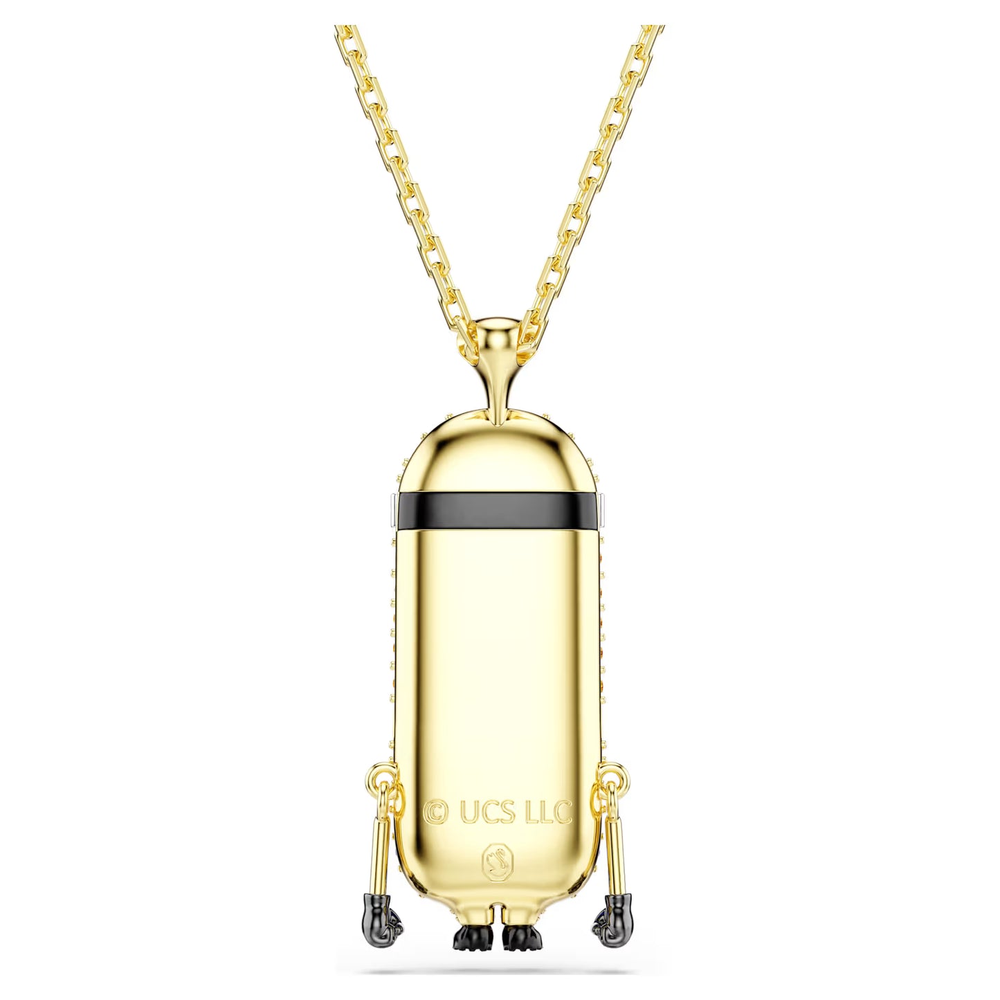 Minions Kevin pendant, Pavé, Multicoloured, 18k gold finish