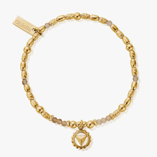 Gold Plated Citrine Solar Plexus Chakra Bracelet