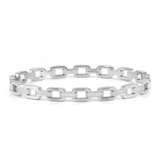 Pretty Chain CZ Bangle, Small