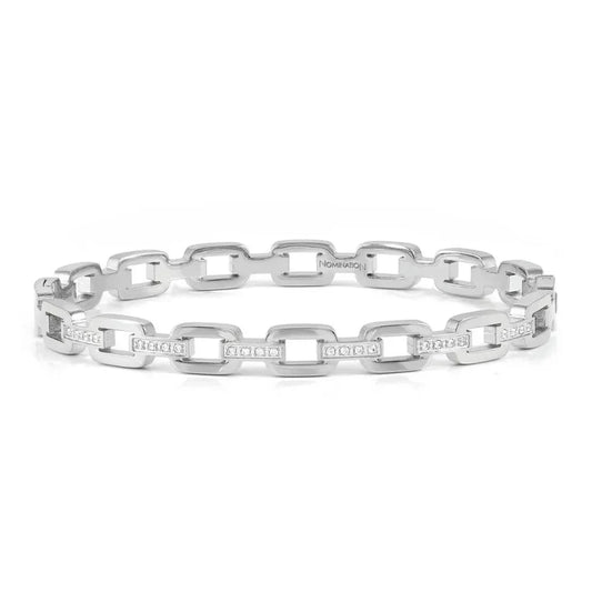 Pretty Bangles Silver CZ Medium Bangle