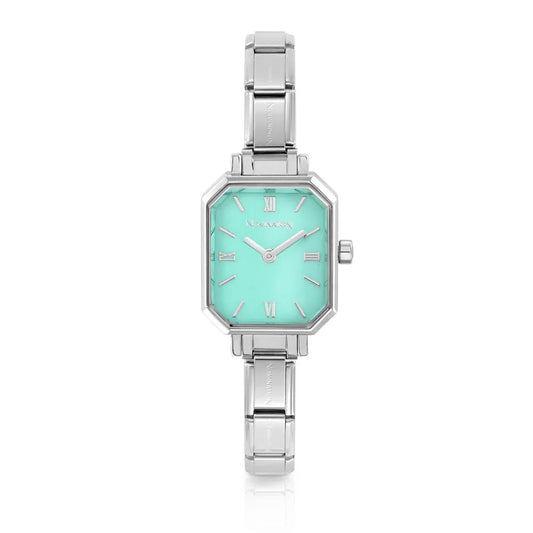 Paris Green Water Steel Strap Watch