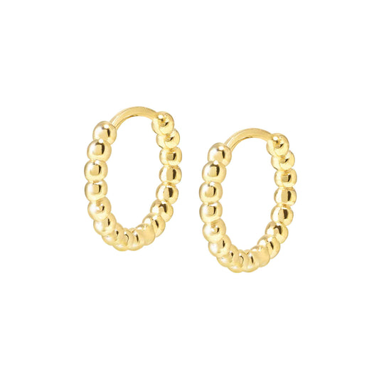 Nomination Love Cloud Gold Plated Circle Hoop Earrings 240505/012