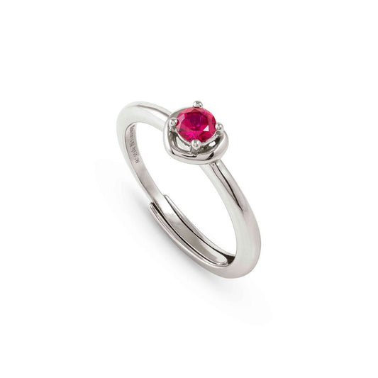 Nomination Cosmic Love Silver Red Heart CZ Ring 241701/006