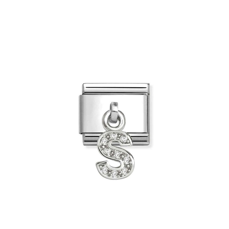 Silvershine Initial S Charm
