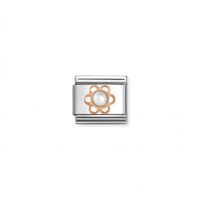 Composable Classic 9ct Rose Gold Flower Charm