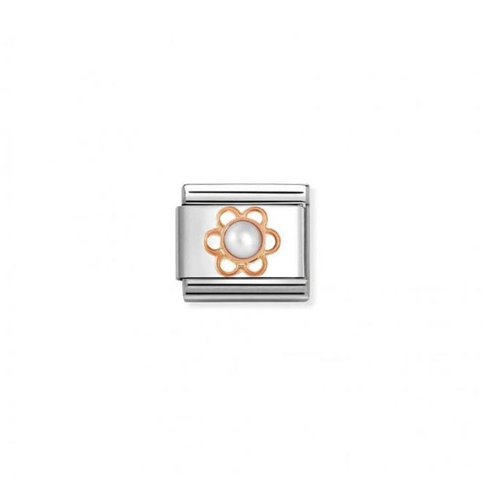 Composable Classic 9ct Rose Gold Flower Charm