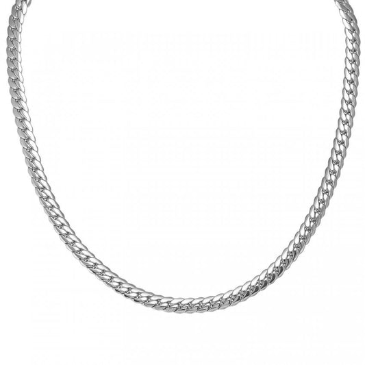 Ecclettica Snake Chain Silver Necklace