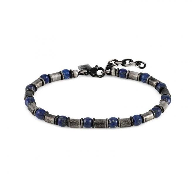 Instinct Steel and Stones Vintage Sodalite Bracelet