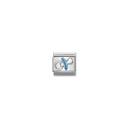 Silver Blue Dummy Charm